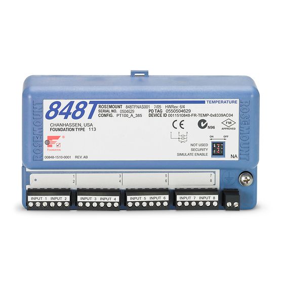 罗斯蒙特 848T 温度变送器